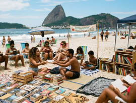 Ação no Rio de Janeiro propõe celebração da leitura e troca de livros