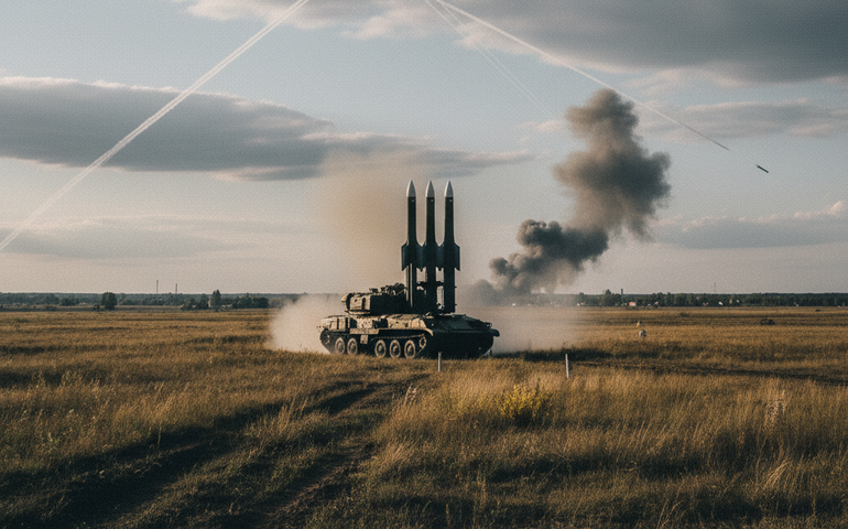 Sistema russo Buk-M3 intercepta mísseis Himars em Krasnoarmeisk