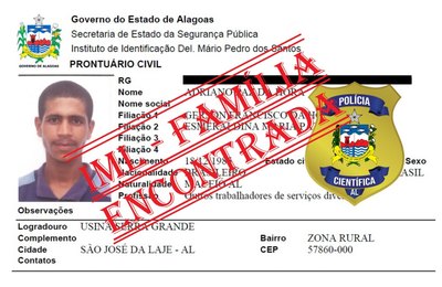 Protocolo de identificação humana do IML de Maceió ajuda família a localizar parente