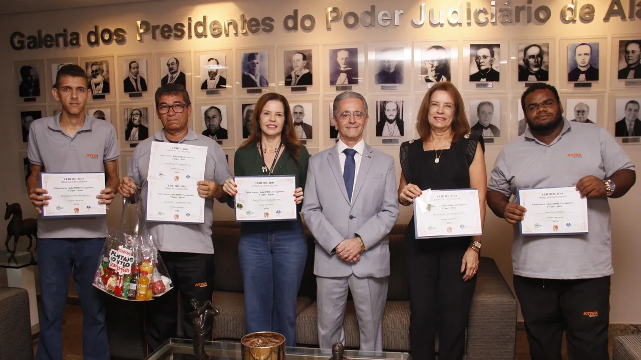 TJAL arrecada mais de 5,5 toneladas de recicláveis e premia servidores