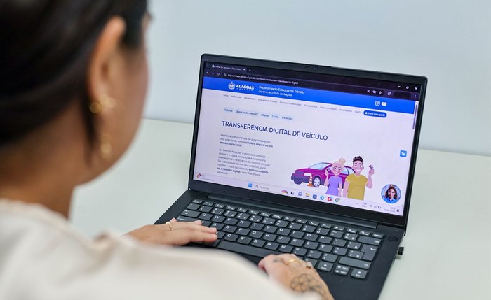 Site do Detran Alagoas