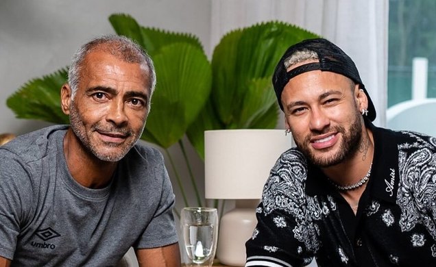 Romário e Neymar / Foto: Reprodução/RomárioTV