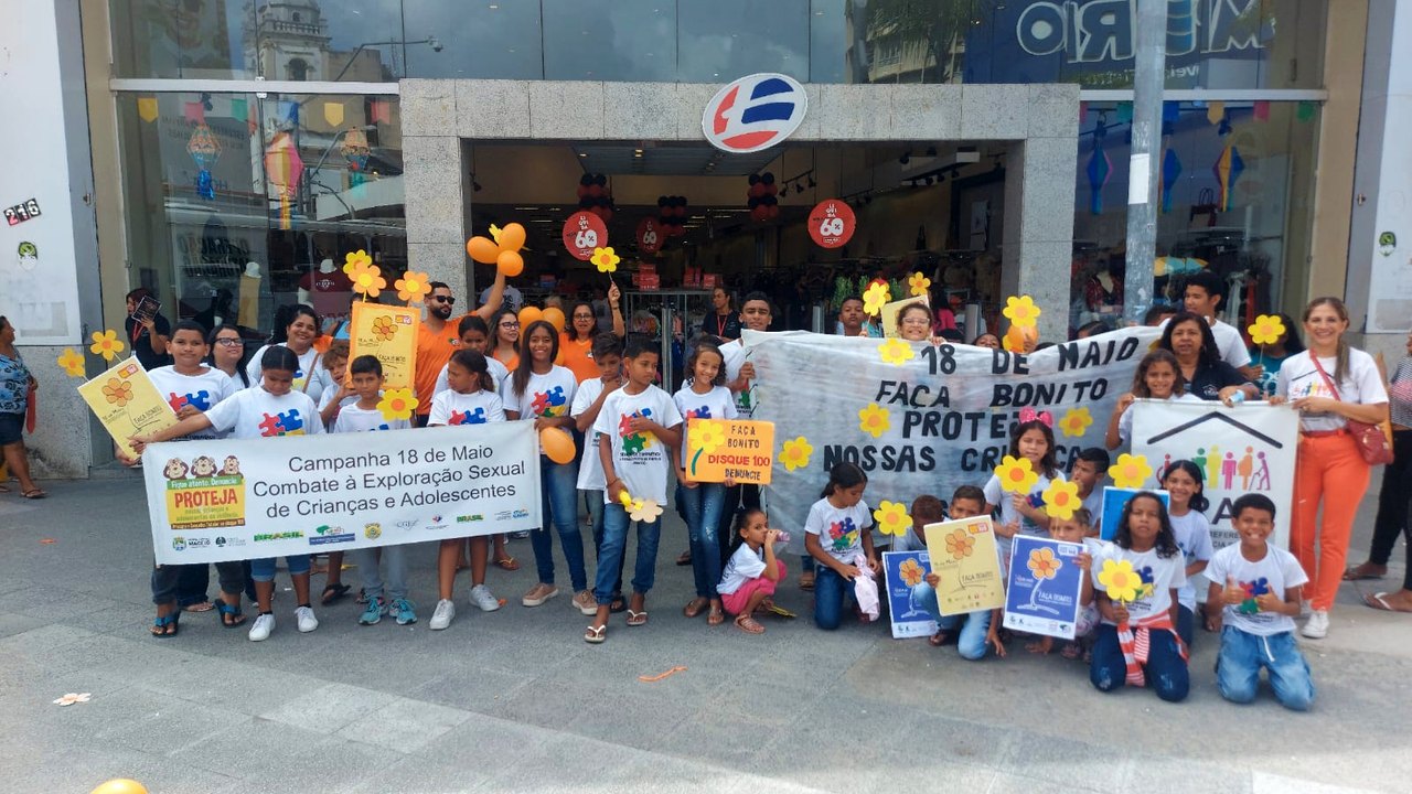 Ações de combate ao abuso e exploração sexual infantojuvenil ganham as ruas de Maceió
