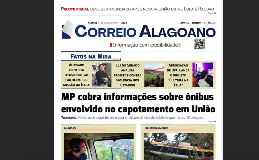 MP cobra informações sobre ônibus envolvido no capotamento em União