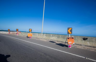 Muro de contenção da Ponte Divaldo Suruagy recebe reparos a partir desta segunda (30)