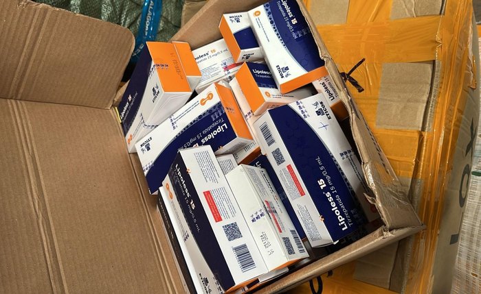 Lotes apreendidos de canetas emagrecedoras