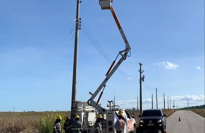 Mais de 3km de luminárias em LED chegam a região da Cone, em Rio Largo