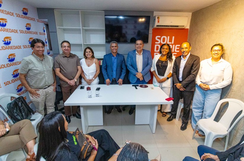 Primeiro secretário da executiva nacional do Solidariedade, Denes Pereira, participa de reunião em Maceió