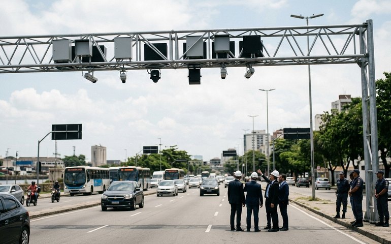 Prefeitura inaugura estrutura inédita de monitoramento de veículos na Avenida Francisco Bicalho