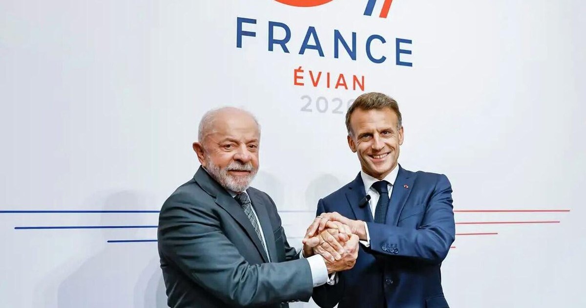 Lula e Macron discutem defesa, fronteira com Amapá e supercomputadores na França