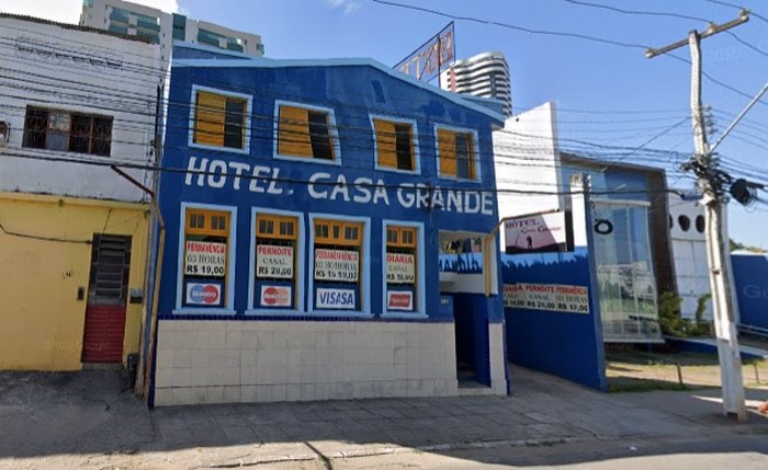 Hotel onde aconteceu o crime