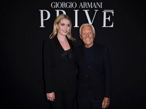 Kitty Spencer e Giorgio Armani