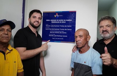 Prefeito Lucas Santos inaugura duas UBS na zona rural de Traipu