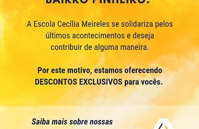 Em solidariedade, escola concede descontos aos moradores do bairro do Pinheiro