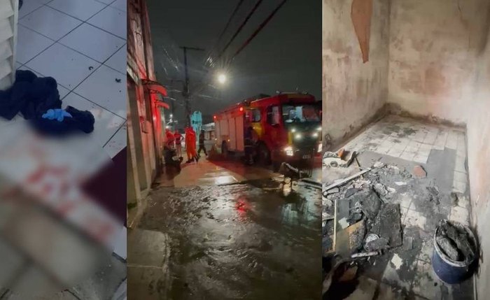 Kitnet foi completamente destruída pelas chamas