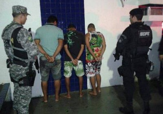 Operação Impacto: Bope e Força Nacional prendem três por tráfico e porte ilegal de arma