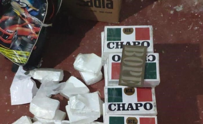 Droga apreendida Droga apreendida