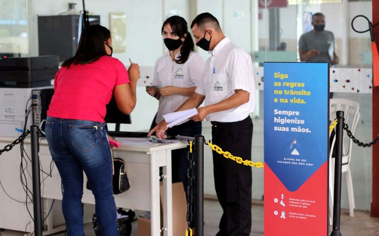 Detran estabelece protocolo sanitário para a retomada dos serviços