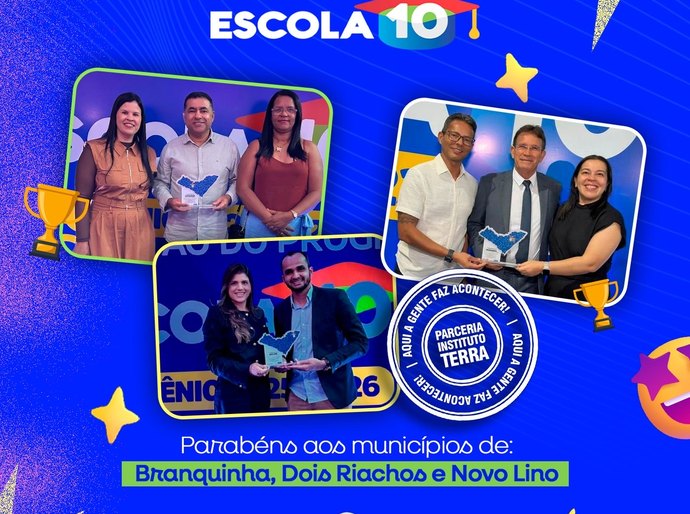 Instituto Terra celebra premiação de municípios parceiros no Escola 10