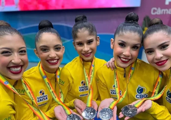 Brasil conquista prata na Copa do Mundo de Ginástica Rítmica em Portimão