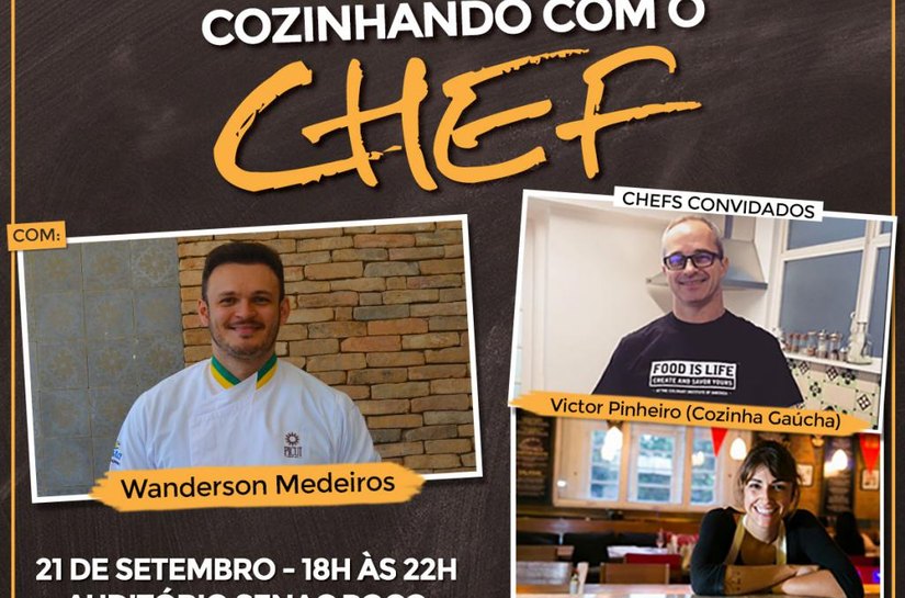 Senac promove evento gastronômico “Cozinhando com o Chef”