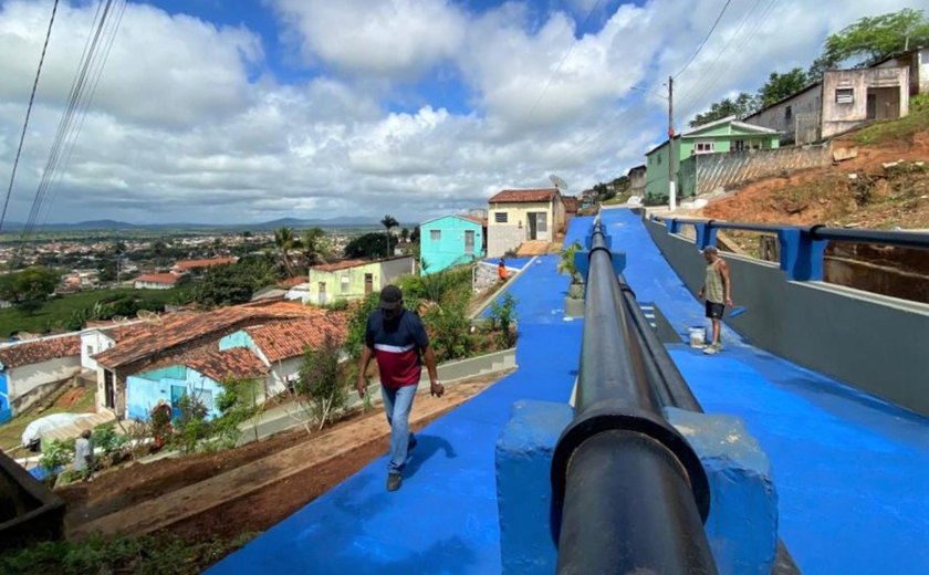 Casal é beneficiada com obra da Prefeitura de Palmeira dos Índios