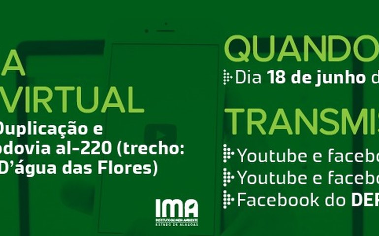 Audiência pública virtual vai discutir estudos para duplicação e restauração da AL-220