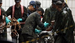 Foto: Destroços do avião da comitiva de Eduardo Campos/ Foto: UOL