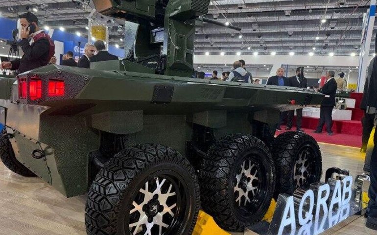 Egito apresenta pela primeira vez o drone terrestre 'Al-Aqrab'