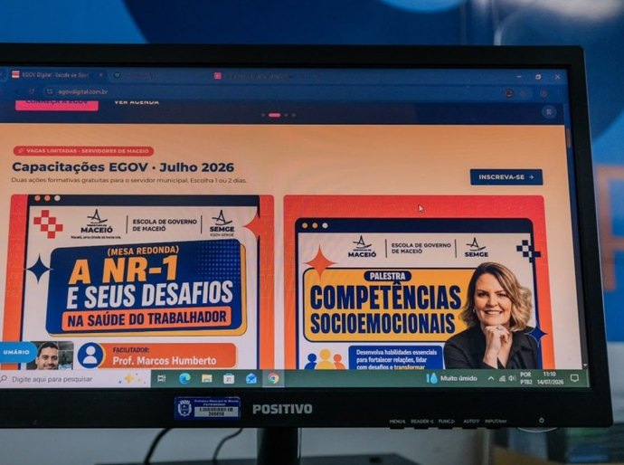 Prefeitura de Maceió lança plataforma de inscrições de cursos para capacitações de servidores