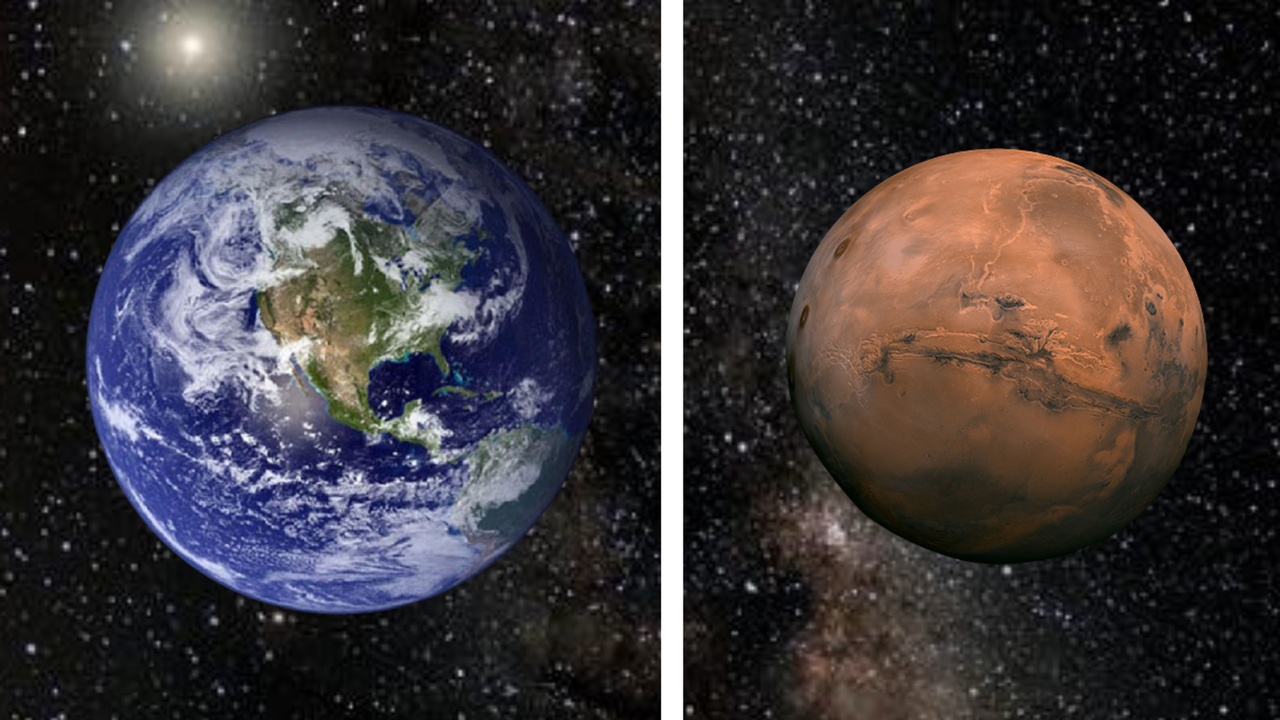 Estudo revela diferenças na formação da Terra e Marte