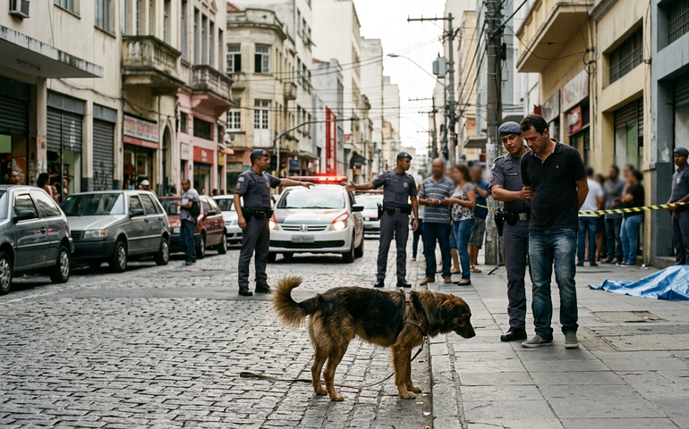 Policial de folga mata homem após discussão durante passeio com cachorro no centro de SP