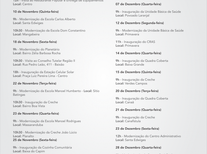 Arapiraca: Célia entregará mais de 20 obras até o final de dezembro