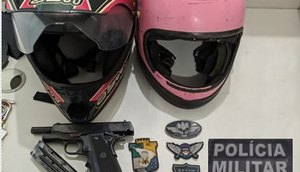 Policiais flagram dois homens atirando contra outro na Zona Norte de Aracaju / Foto: Foto: Polícia Militar/SE