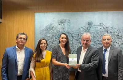 Vice-presidente e auditores substitutos de conselheiro do TCE/AL recebem presidente da Audicon