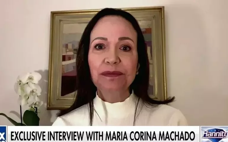 Corina Machado diz que quer 'dividir' Nobel da Paz com Trump