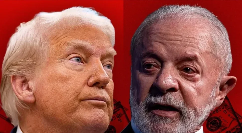 Montagem de trump e lula. Fonte: Internet