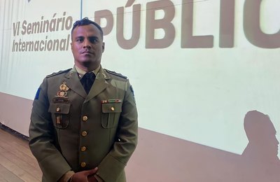 Oficial da PMAL apresenta artigo em seminário internacional de Segurança Pública