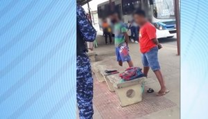 Adolescentes foram apreendidos pela Guarda Municipal de Aracaju. / Foto: Imagem: Reprodução/TV Atalaia