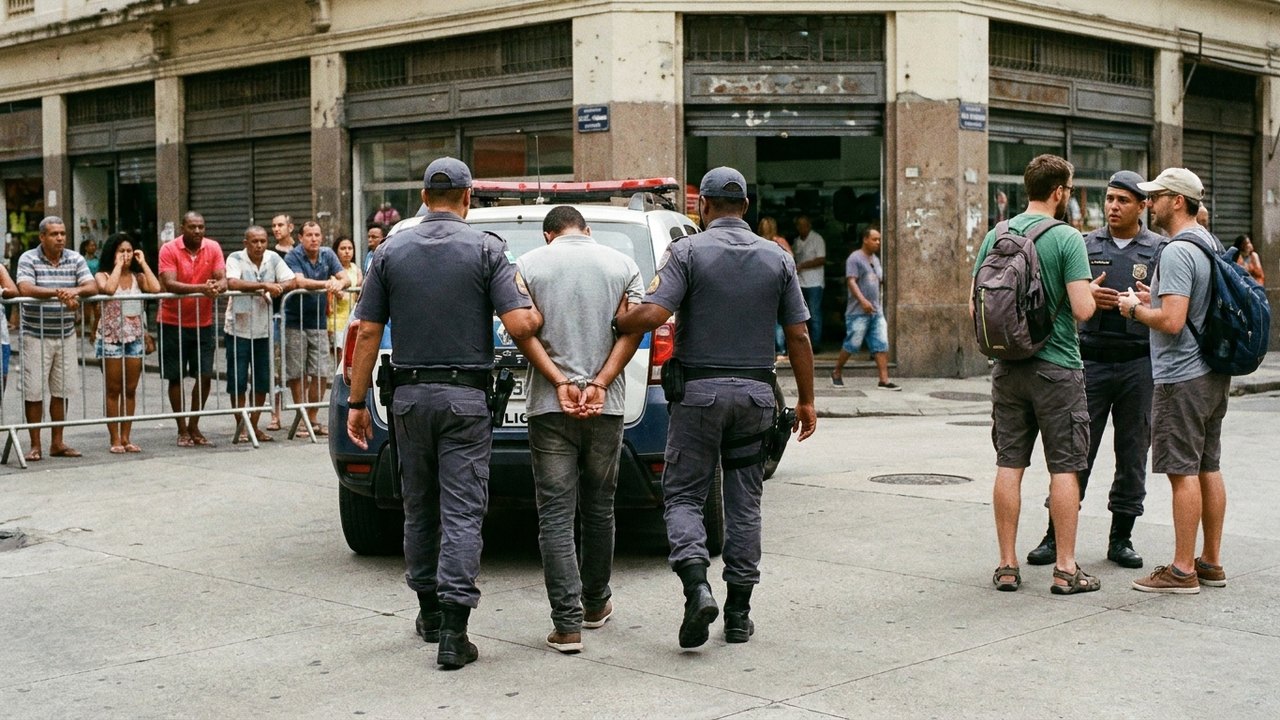 Homem é preso após agredir turistas durante tentativa de roubo no Centro do Rio