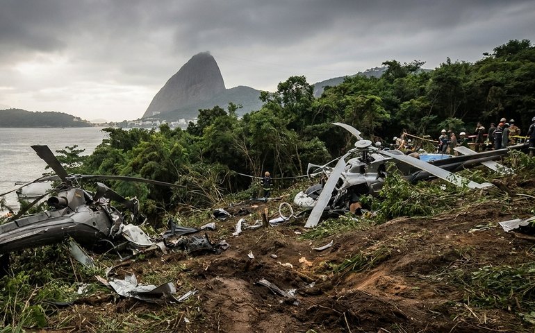 Autoridades identificam vítimas de colisão entre helicópteros no Rio de Janeiro