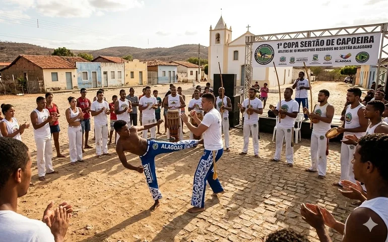 Sertão alagoano recebe a 1ª Copa Sertão de Capoeira com atletas de 10 municípios