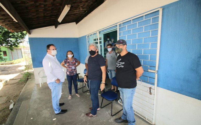 Prefeito Luciano visita obras de recuperação do CEMFRA