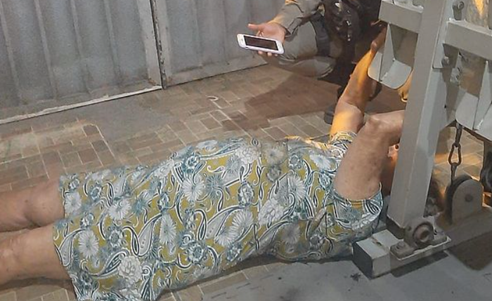 Idosa foi resgatada na noite de ontem pela Polícia Militar