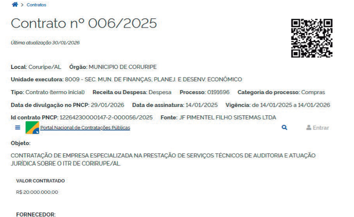 Escritório, que já havia sido contratado no ano passado pelo mesmo valor, tem um segundo contrato no valor de quase R$ 2,8 milhões