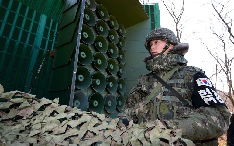 Coreias do Norte e Sul travam guerra de alto-falantes
