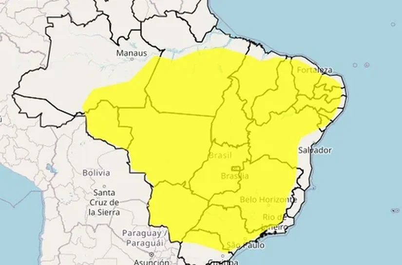 Inmet emite alerta de baixa umidade para 65 municípios de Alagoas