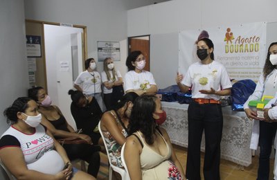 Saúde encerra Agosto Dourado com ações de incentivo à amamentação em unidades