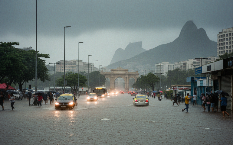 Defesa Civil emite alerta de temporal por SMS; confira bairros com chuva no Rio
