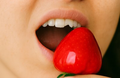Atenção ao mastigar: morango do amor exige cuidado com a saúde bucal